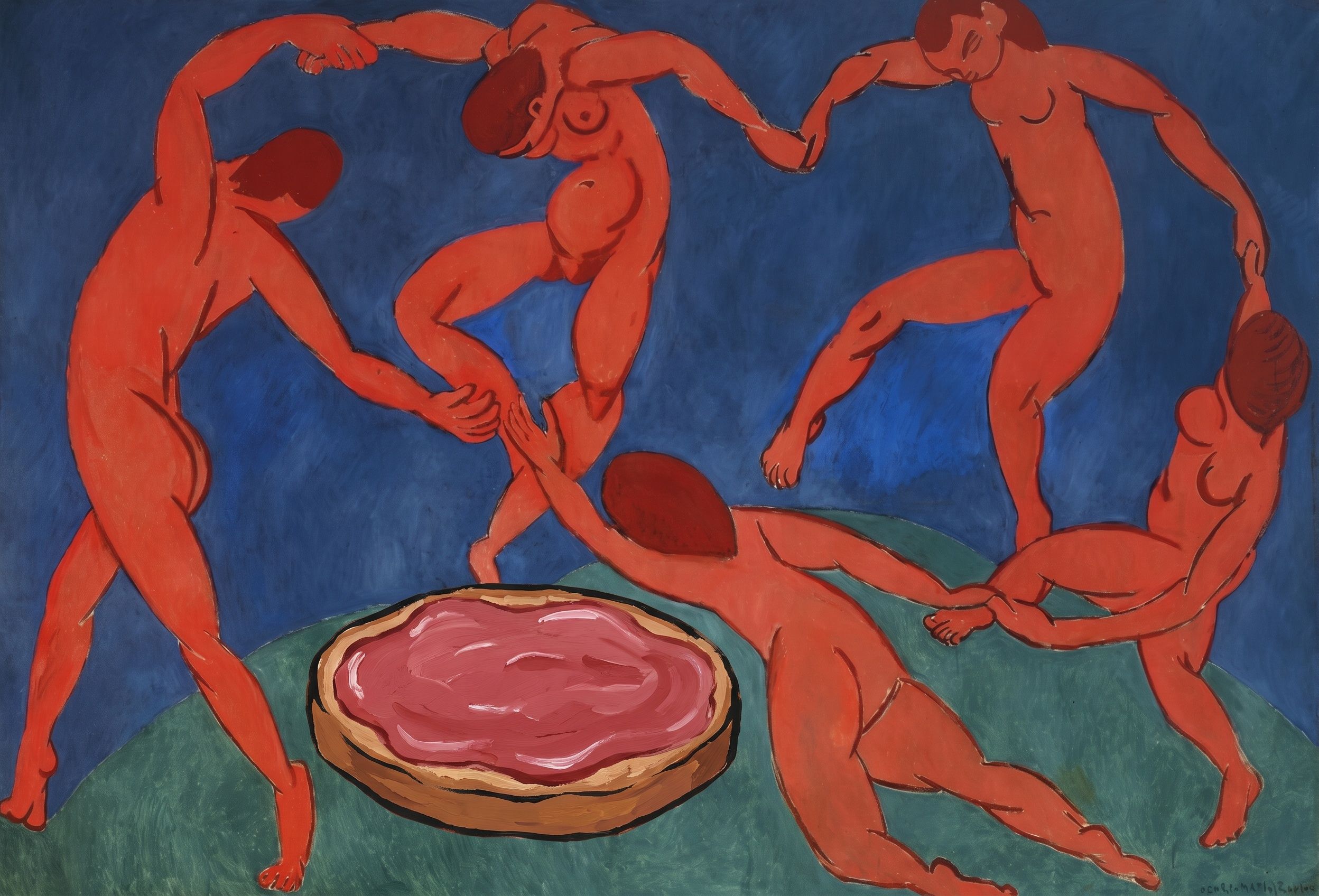 De dans om de toast, naar Henri Matisse, 1910