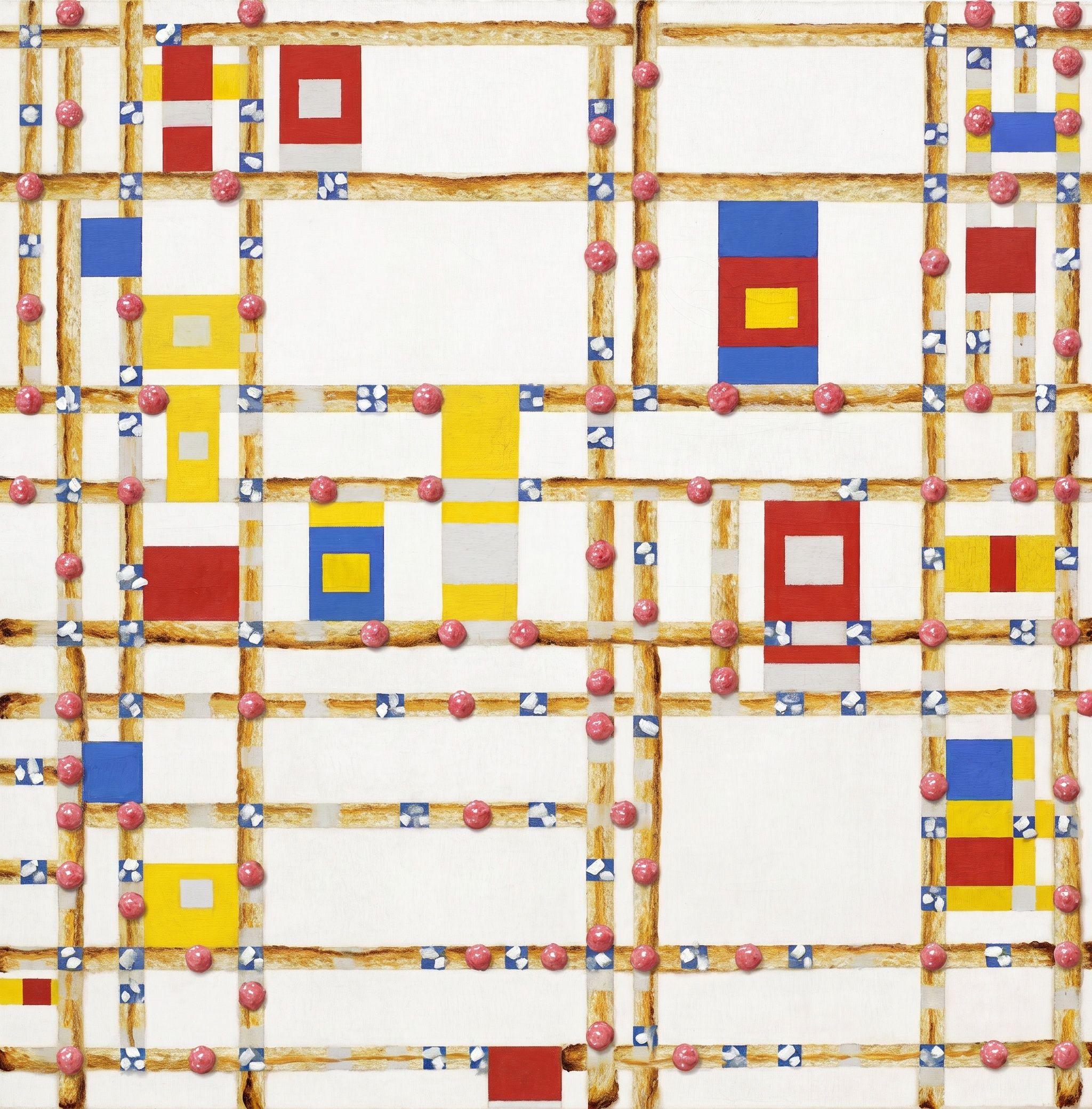 Broadway Boogie Woogie, met beleg, naar Piet Mondriaan, 1943