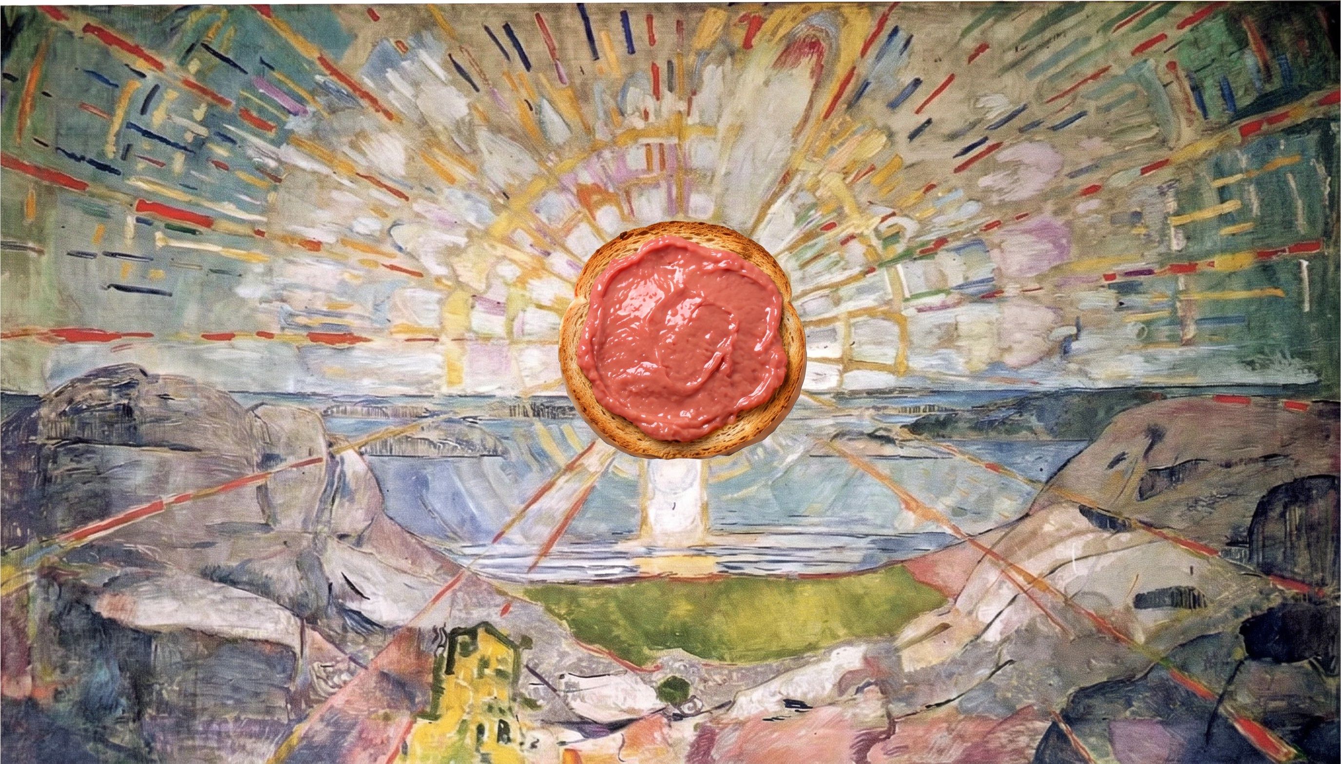 De zon (op toast), naar Edvard Munch, 1911