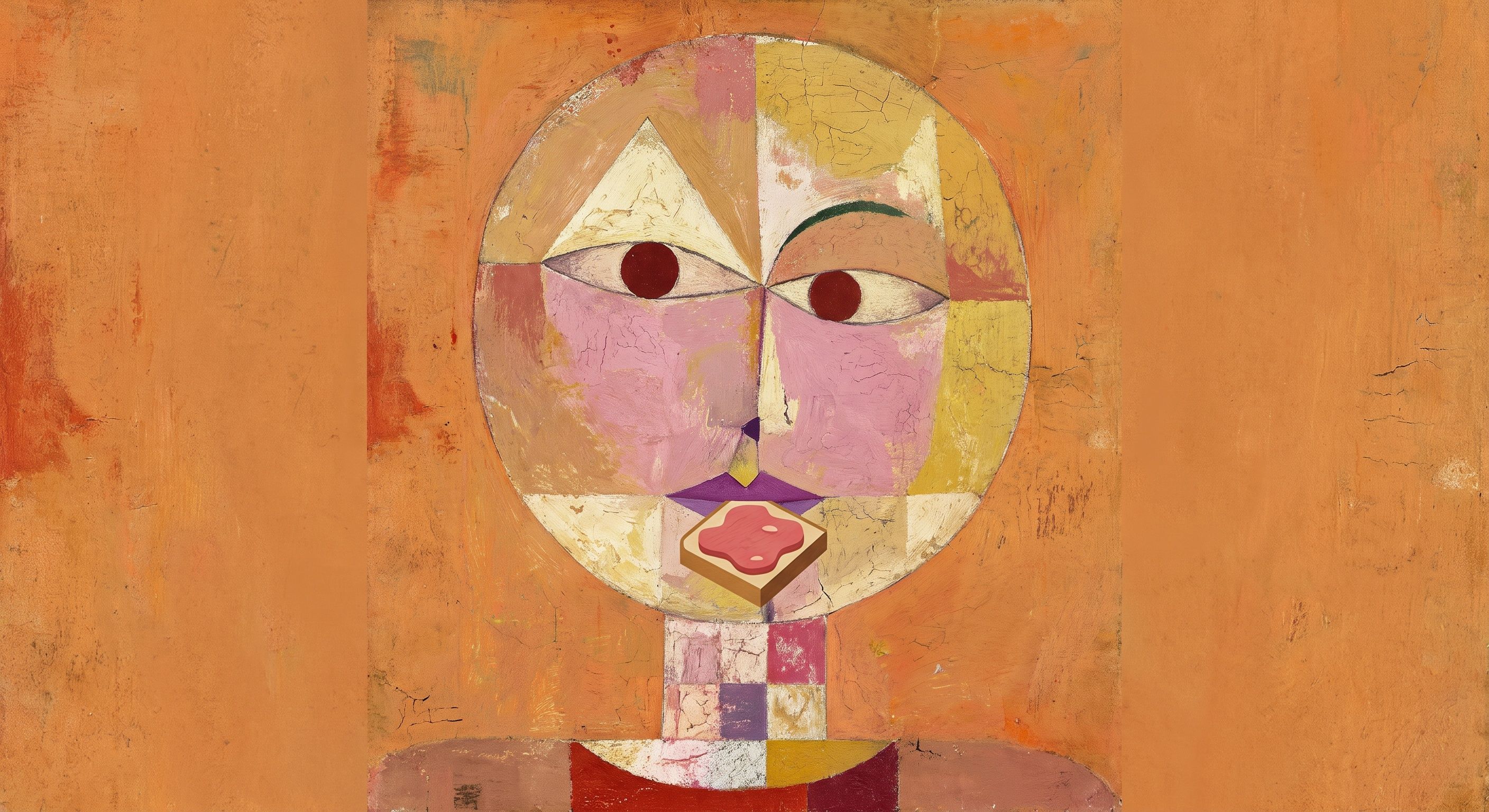 Senecio, net gegeten, naar Paul Klee, 1922